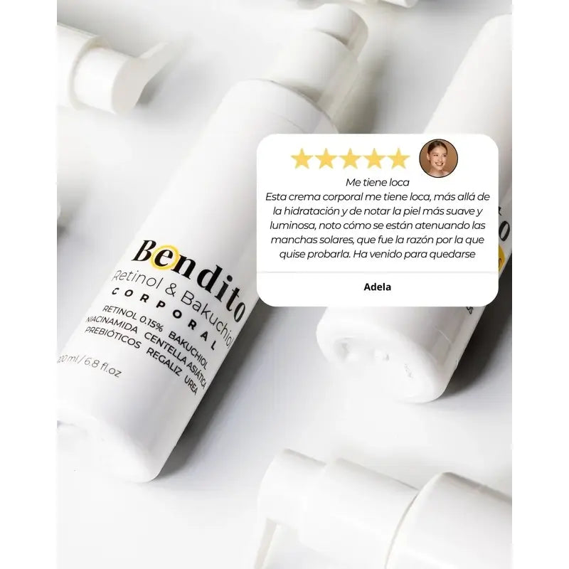 Bendito Retinol & Bakuchiol Körpercreme, Packung 3 x 200 ml