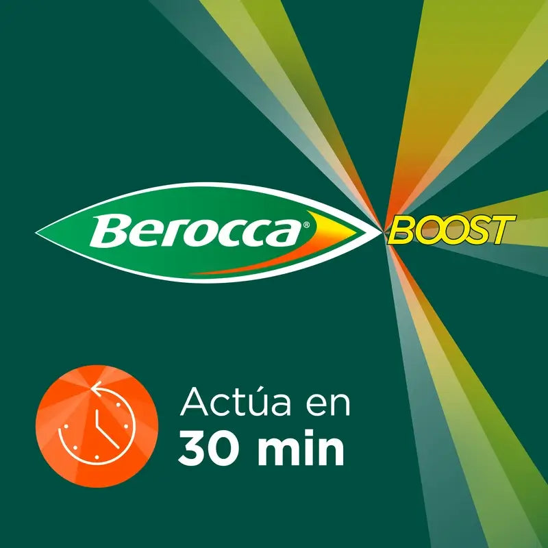Berocca Boost Magnesium, Vitamine und Mineralien mit Guarana, 30 Brausetabletten