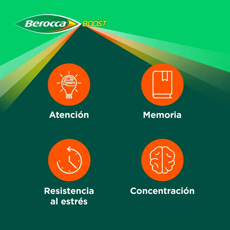 Berocca Boost Magnesium, Vitamine und Mineralien mit Guarana, 30 Brausetabletten