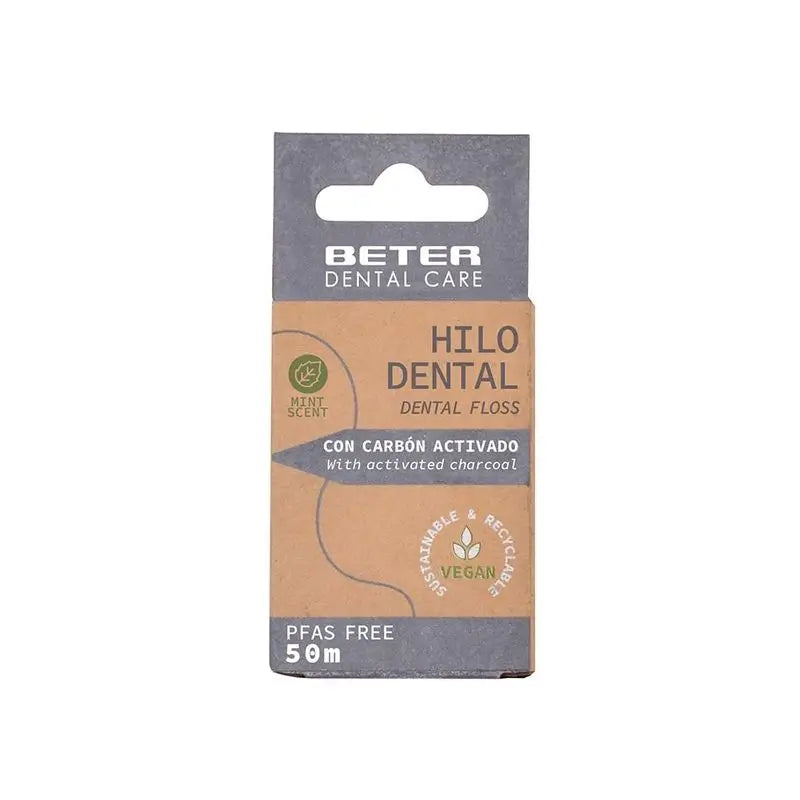 Beter Dental Care Aktivkohle-Zahnseide 50 M