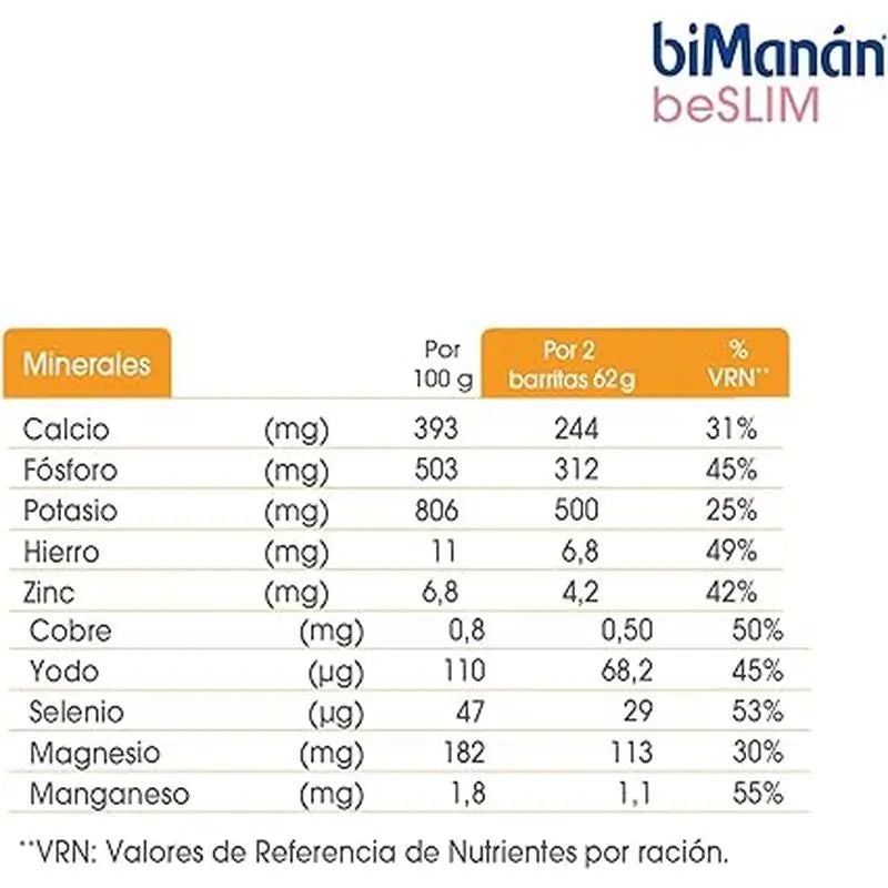 Bimanán Be Slim Peanut Crunchy Riegel, 6 Stück