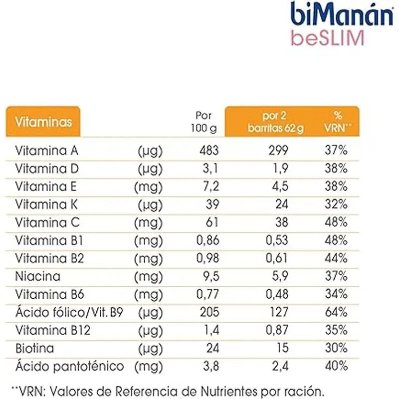 Bimanán Be Slim Peanut Crunchy Riegel, 6 Stück