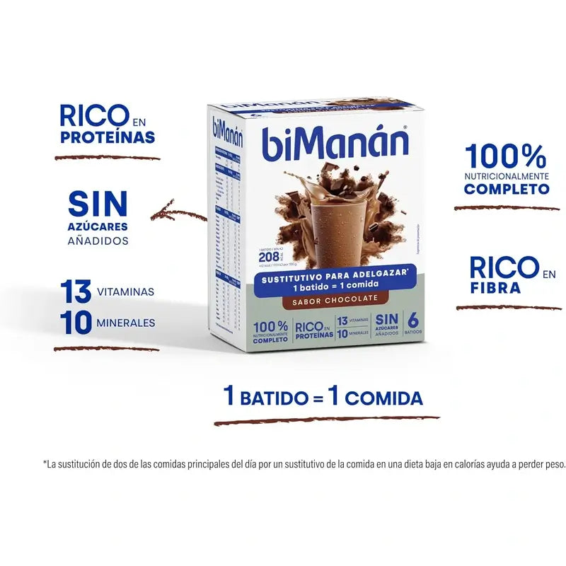 biManan Beslim Schoko-Geschmack Shake 6 Beutel