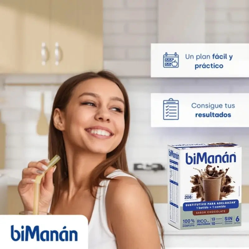 biManan Beslim Schoko-Geschmack Shake 6 Beutel