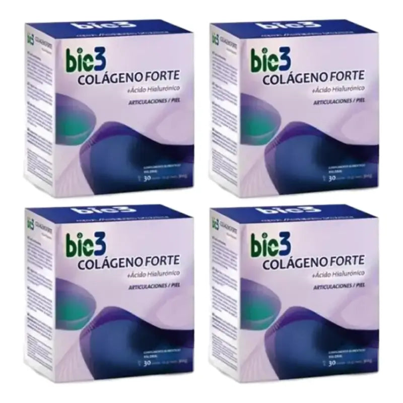 Bio 3 Kollagen + Hyaluronsäure + Magnesium Forte, 4 x 30 Beutel