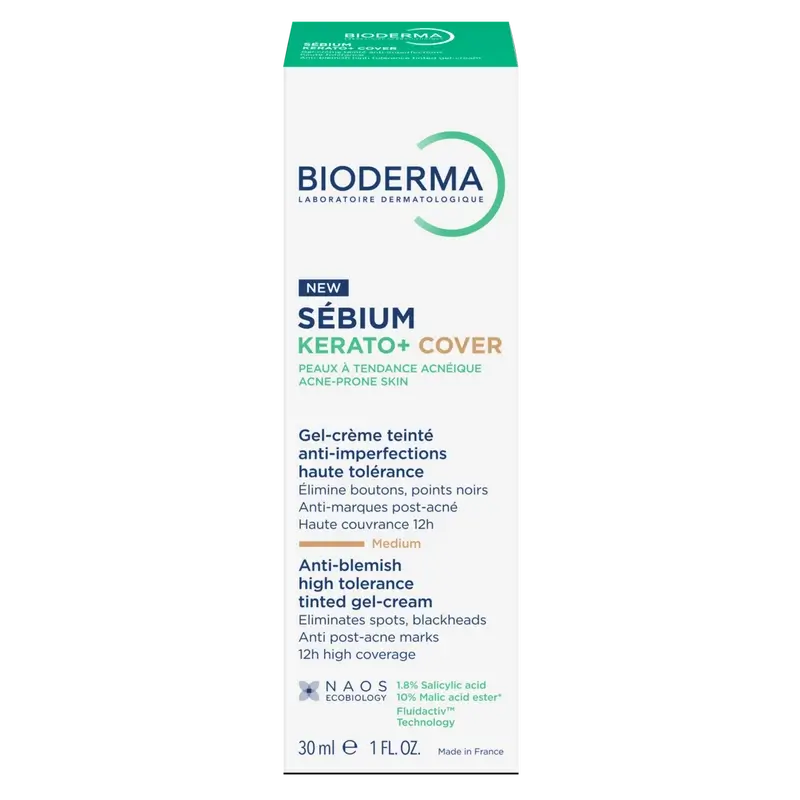 Bioderma Sébium Kerato+ Abdeckung, 30 ml