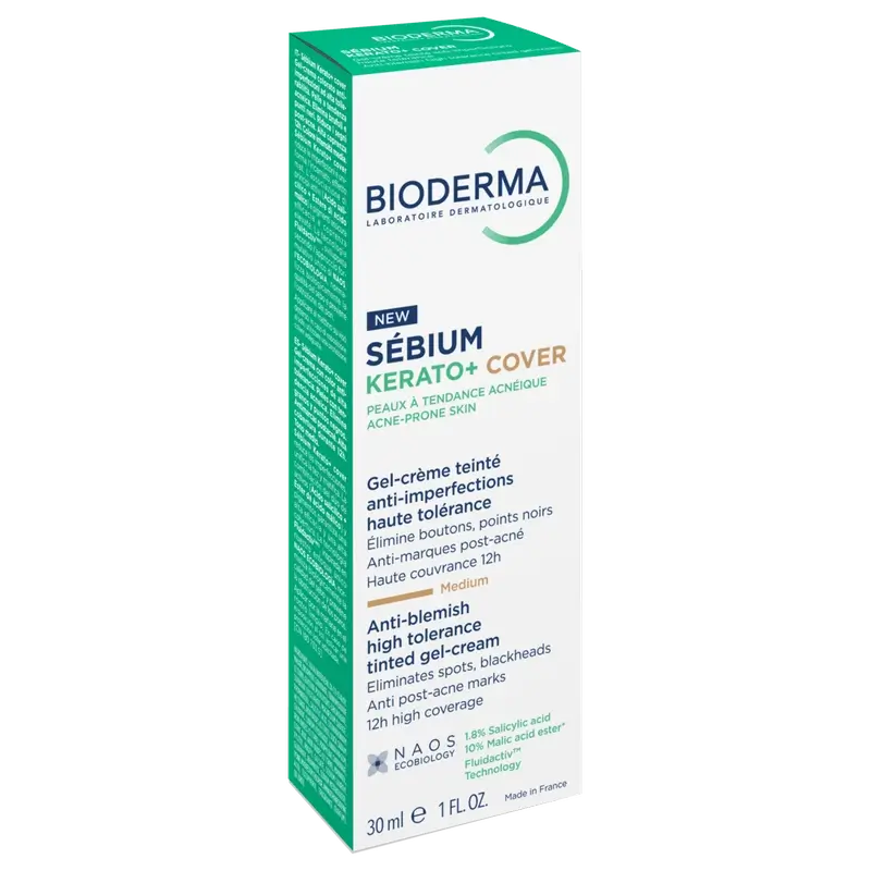 Bioderma Sébium Kerato+ Abdeckung, 30 ml