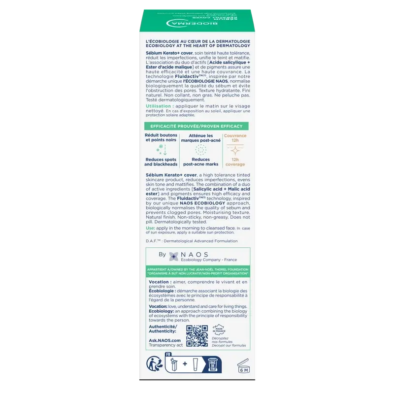 Bioderma Sébium Kerato+ Abdeckung, 30 ml