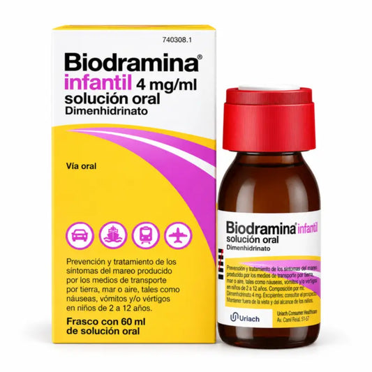 Biodramina Infantil 4 mg Lösung zum Einnehmen 60 ml