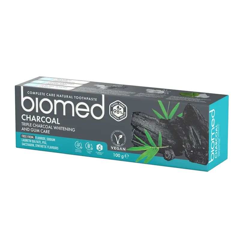Biomed Holzkohle-Zahnpasta Natur , 100 g