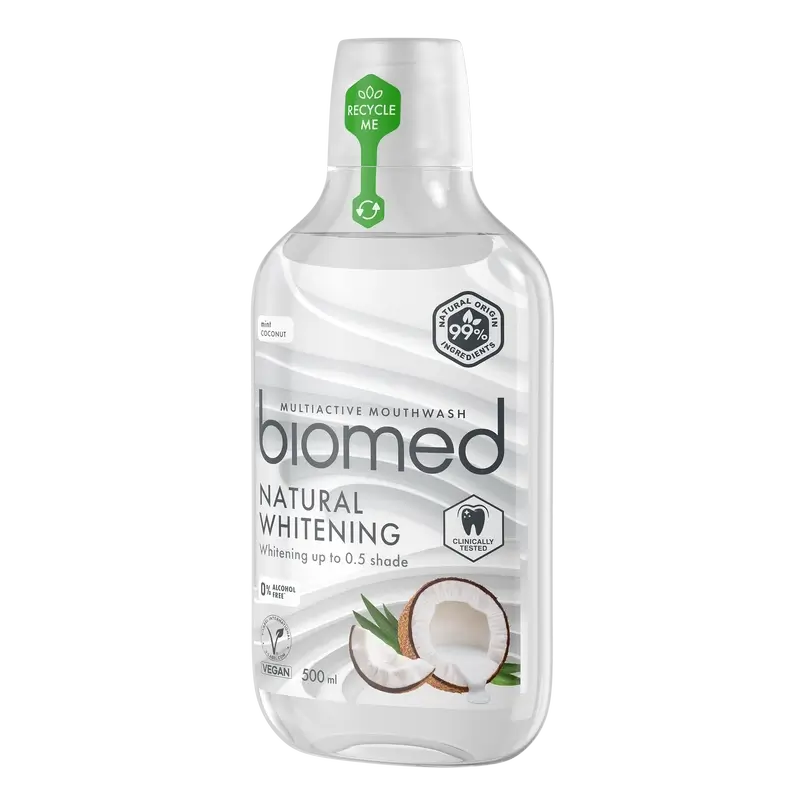 Biomed Natural Whitening Mundspülung , 500 ml
