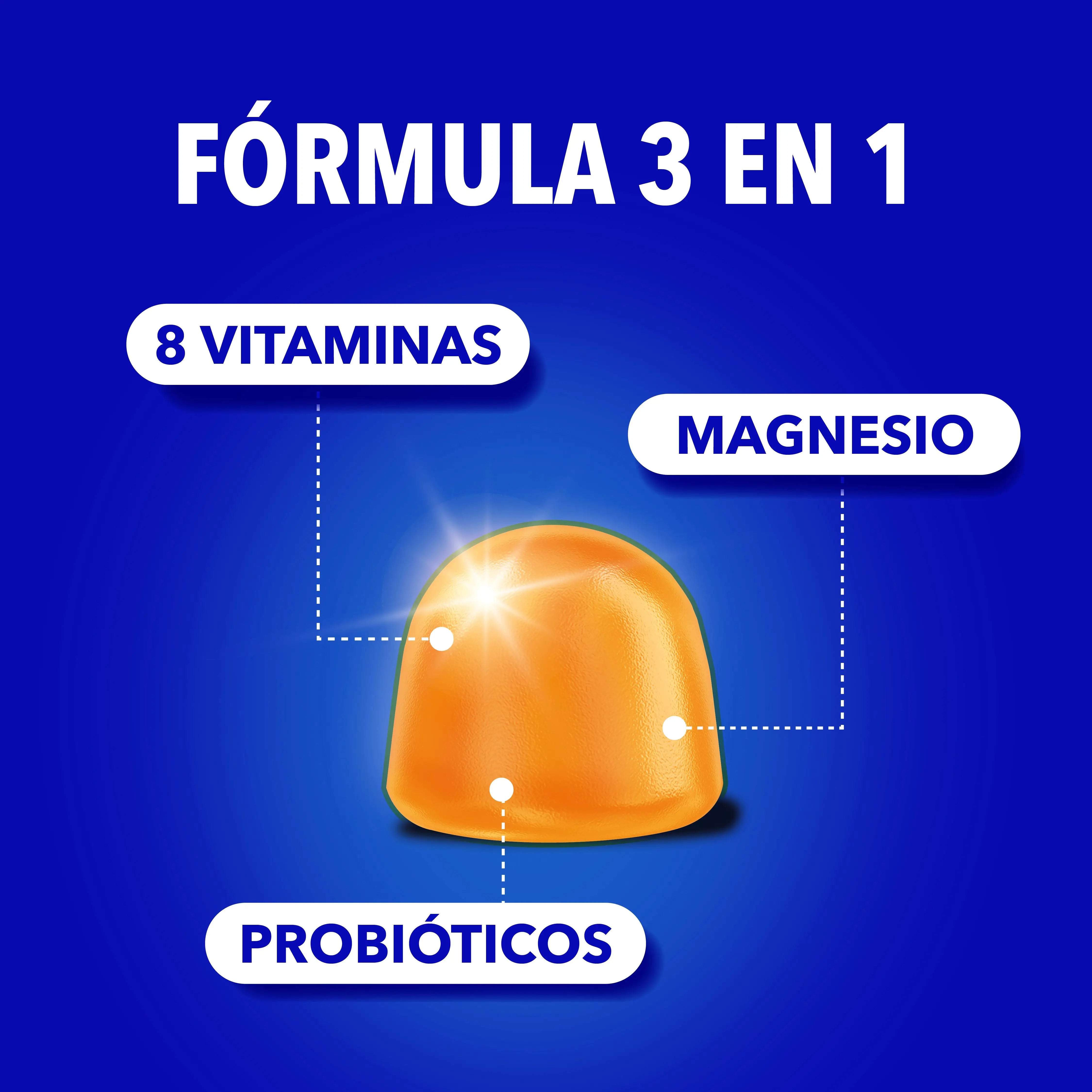 Bion3 Gummibärchen Energie, Vitamine mit Probiotika, Vitamin B12, Vitamin C, Vitamin D und Magnesium