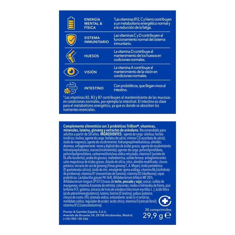 Bion3 Energy 50+ Multivitamine, 30 Tabletten