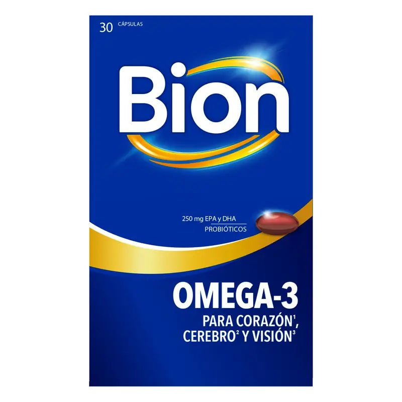 Bion3 Omega-3 mit Probiotika, 30 Kapseln