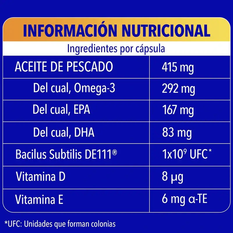 Bion3 Omega-3 mit Probiotika, 30 Kapseln