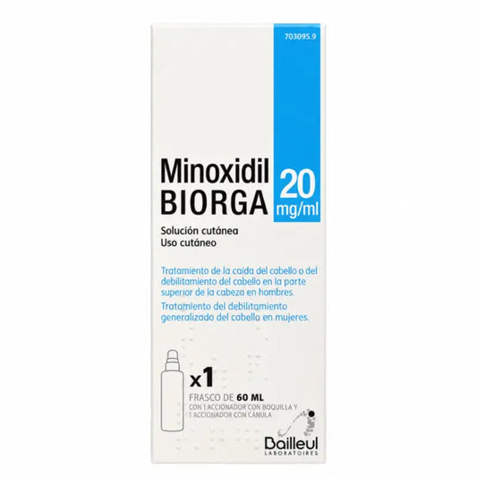 Biorga 20 Mg/ ml Minoxidil Hautlösung 1 Flasche 60 ml