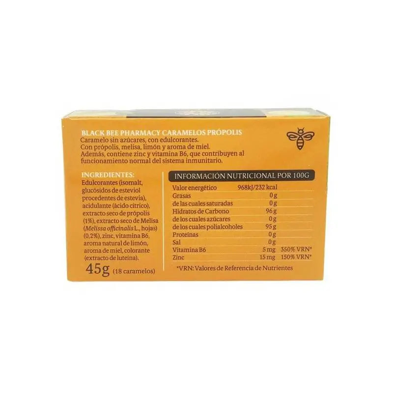 Schwarze Bienen Propolis Bonbons, 18 Bonbons