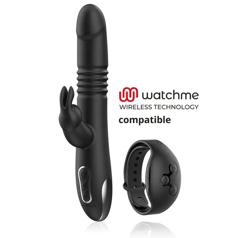 Black&Silver Kenji Stimulating Vibe Kompatibel mit Watchme Wireless Technologie