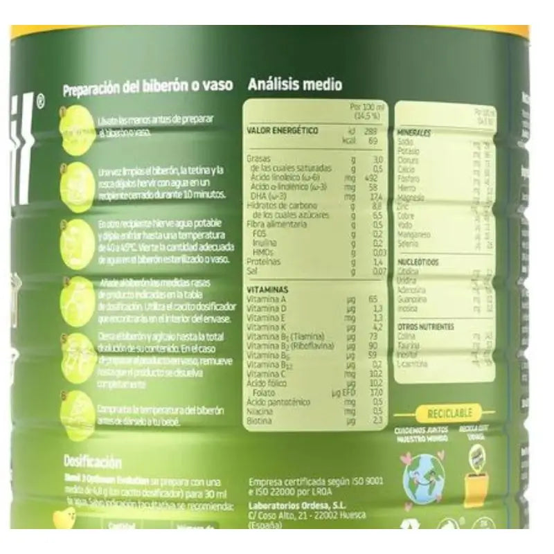 Blemil Optimum Evolution 3 Aufwuchermilch, 2X1200 g