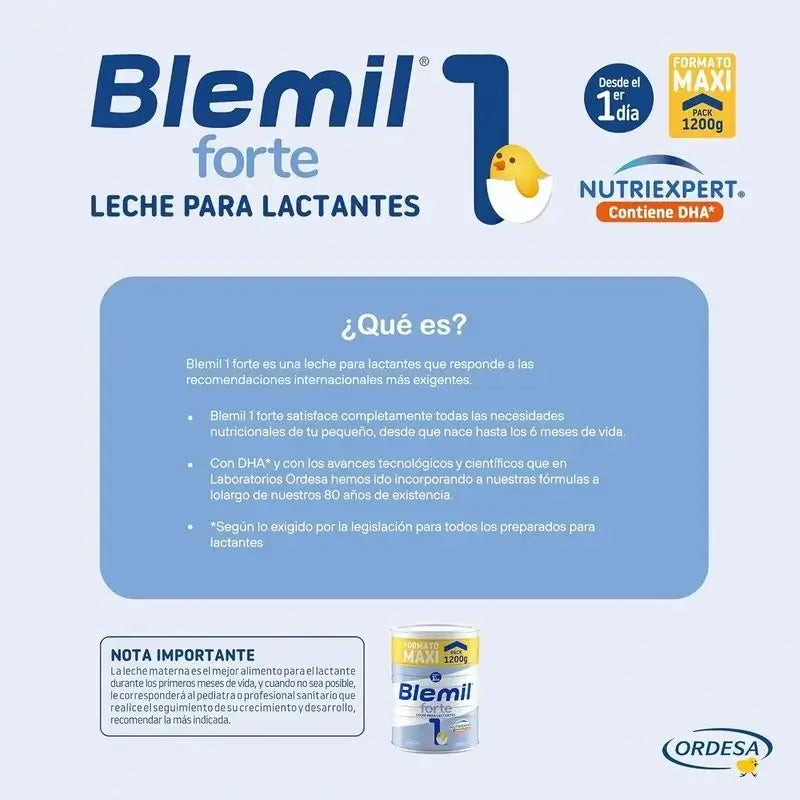 Blemil Plus 1 Forte, Packung 8 x 1200 Gramm