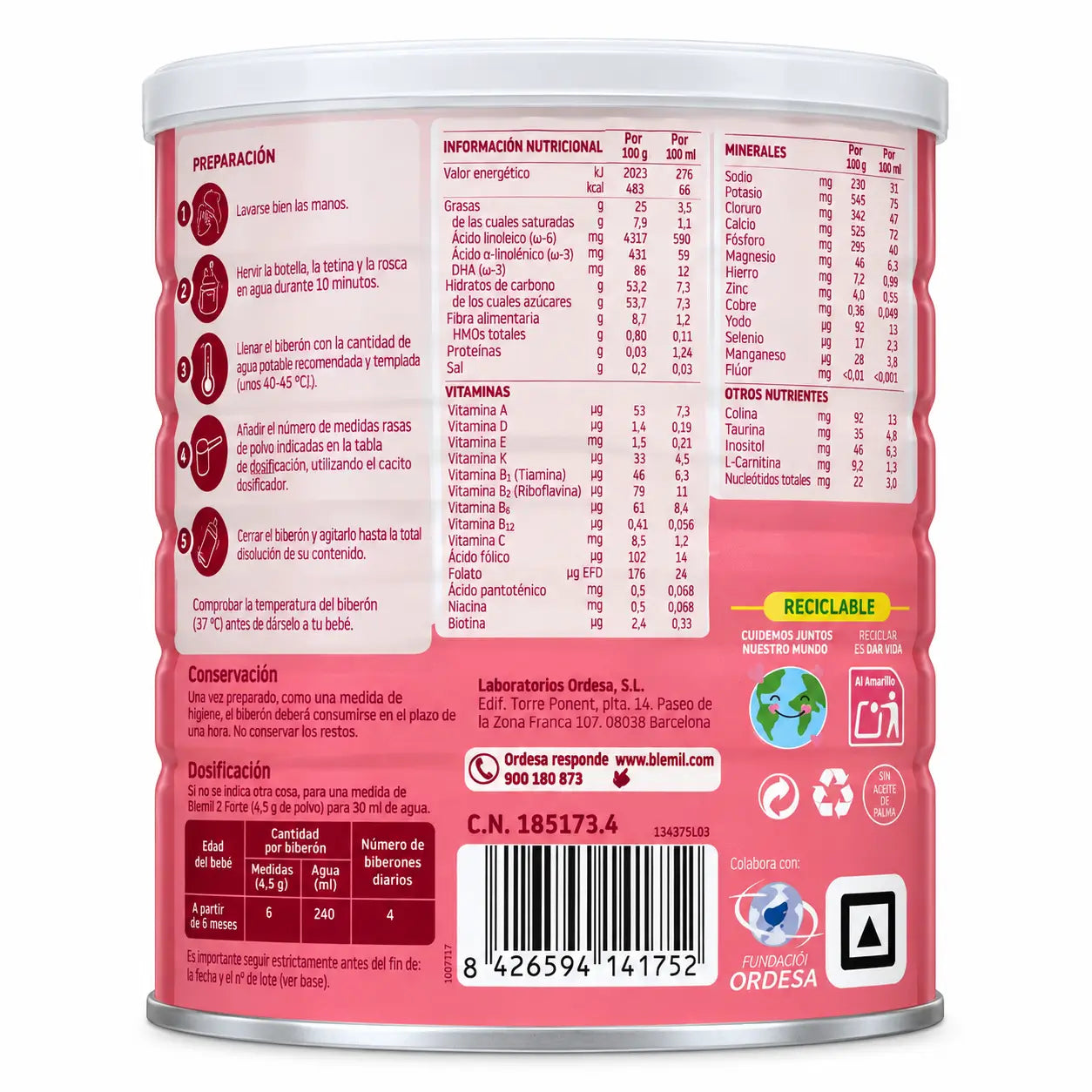 Blemil 2 Forte, 800 g
