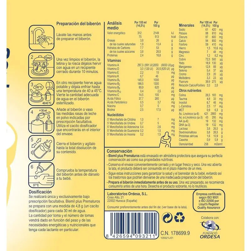 Blemil Plus Frühgeborene, 400 g