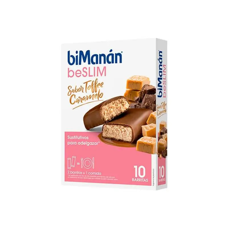 biManán Beslim Toffee Caramel Bars 10 units