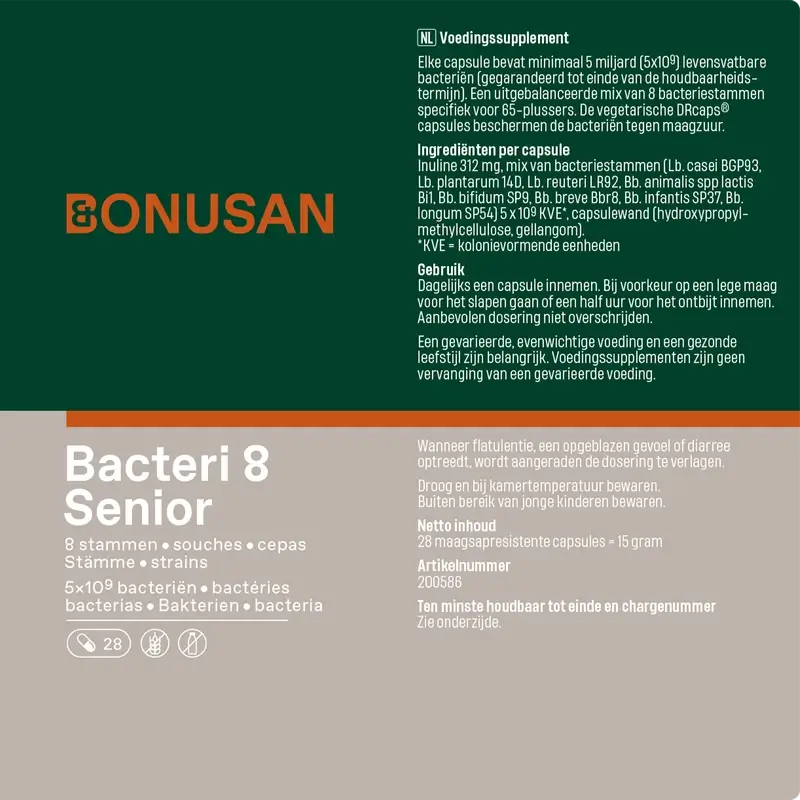 Bonusan Bacteri 8 Senior , 28 Kapseln