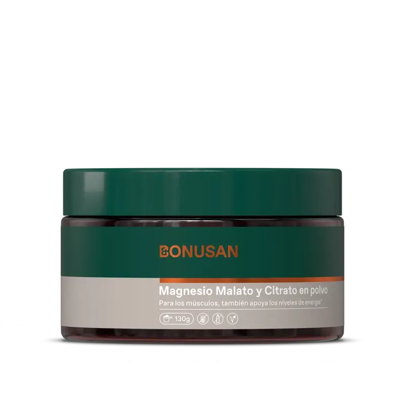 Bonusan Magnesium Malate & Citrate Powder , 130 grams