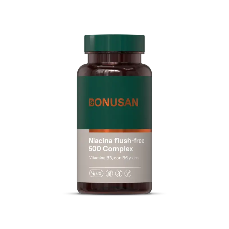 Bonusan Niacin Flush-Free 500 Complex , 60 capsules