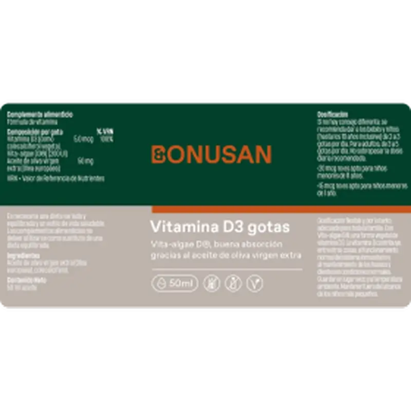Bonusan Vitamin D3 Öltropfen, 50 ml