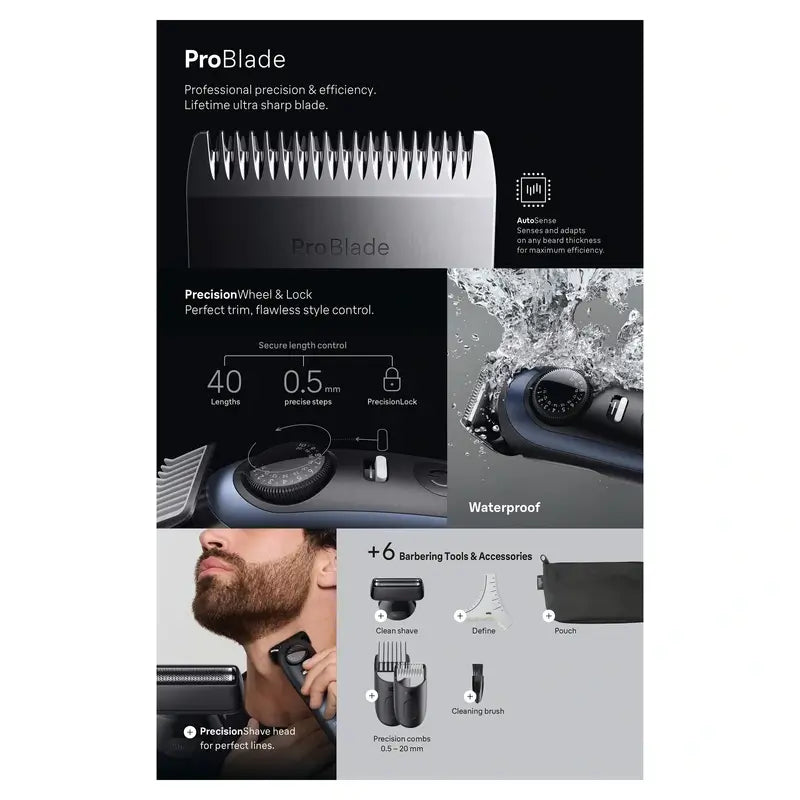 Braun Series 7 Bartschneider 40 Längen Bt7520