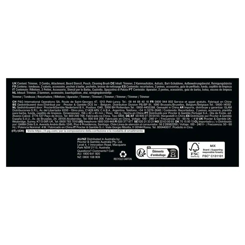 Braun Series 7 Bartschneider 40 Längen Bt7520