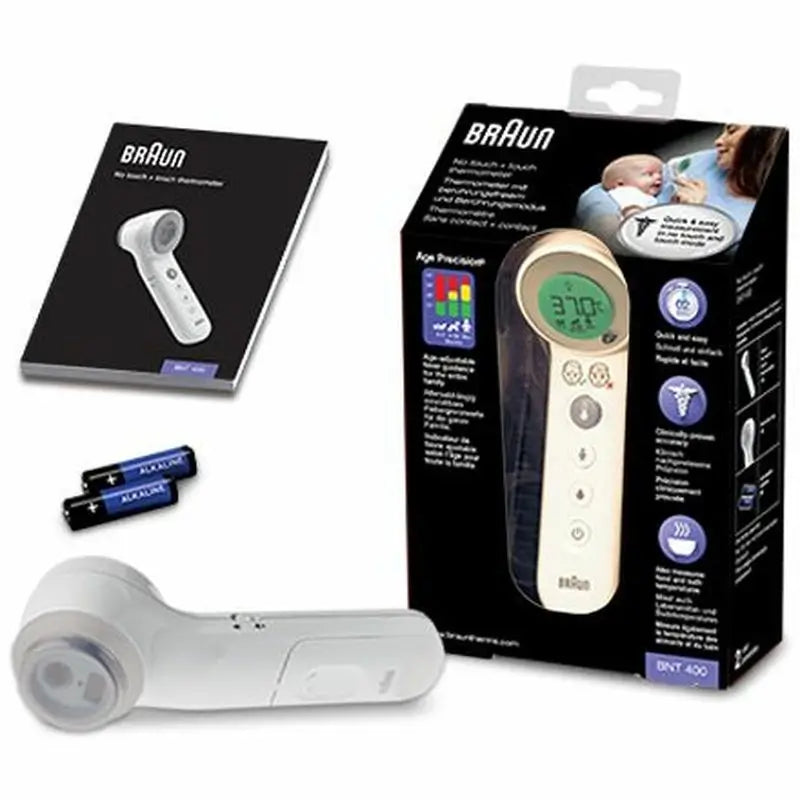 Braun Berührungslos + Front Bnt400 Thermometer , 1 Stk.