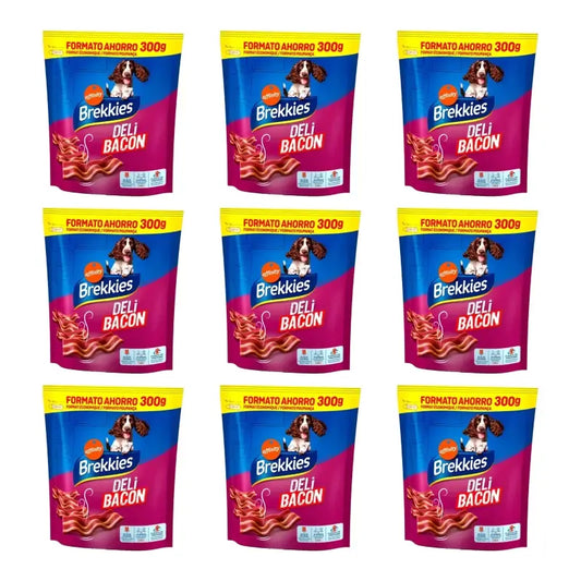 Brekkies DeliBacon, 300 g, 9er-Pack