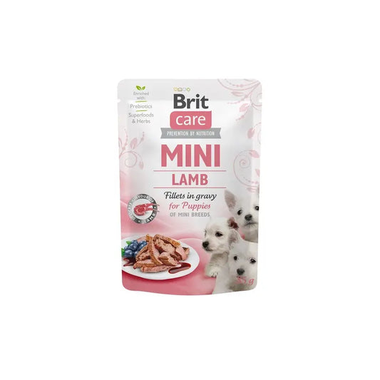 Brit Care Dog Mini Puppy Lammfleisch-Beutel 24 x 85 Gramm