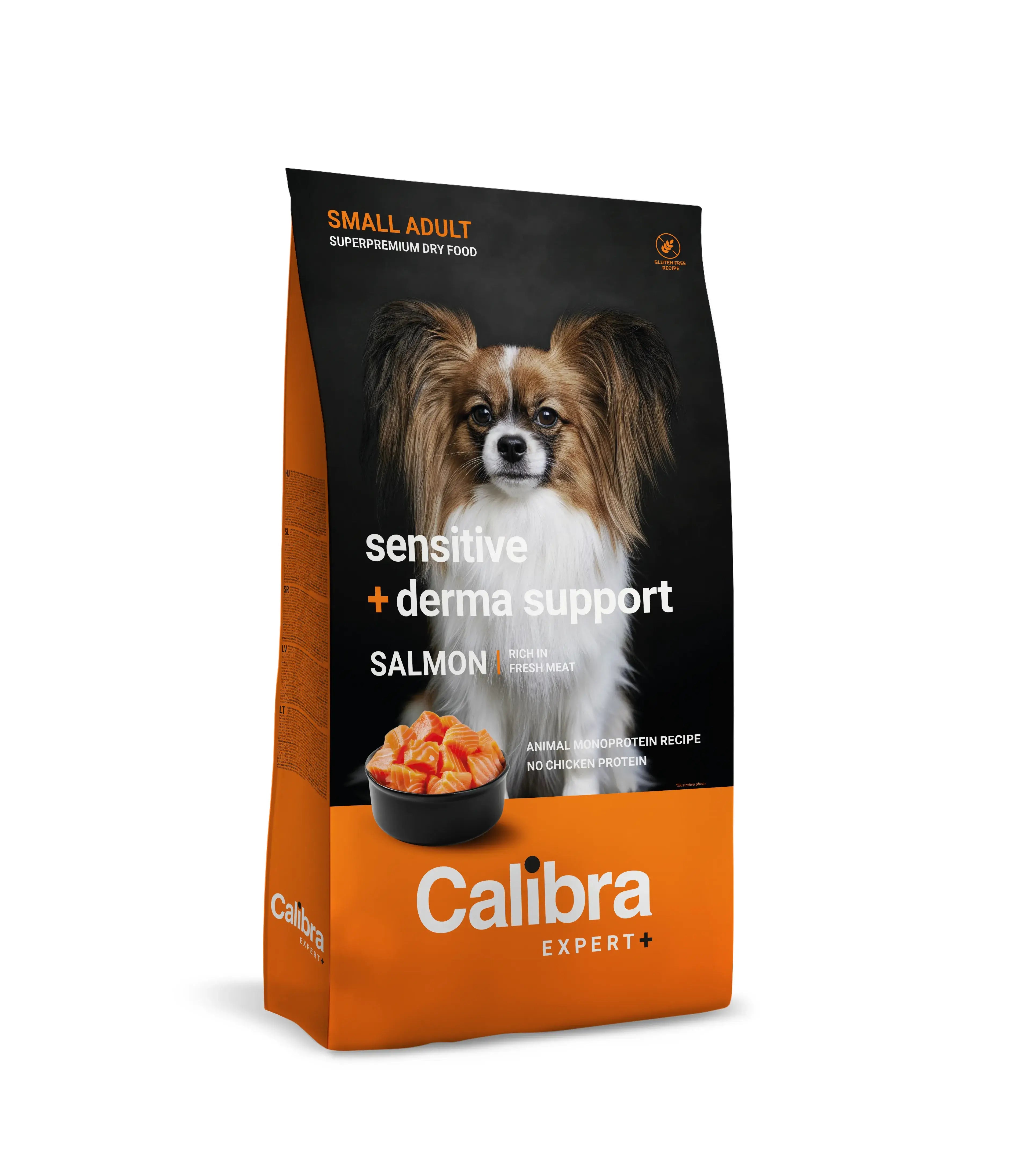 Calibra Dog Expert+ Adult Small Sensit.&Derma Supp. Futter 6Kg