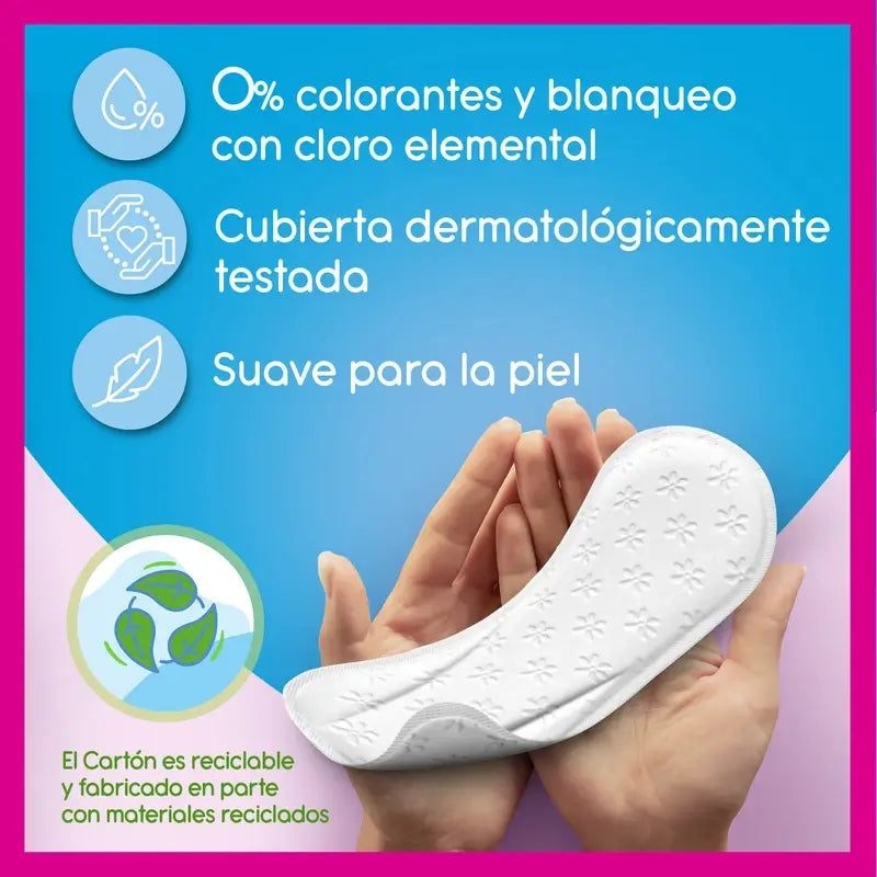 Carefree Cotton Flexiform Parfümfreie, nicht parfümierte, saugfähige Slipeinlage, 30 Stück