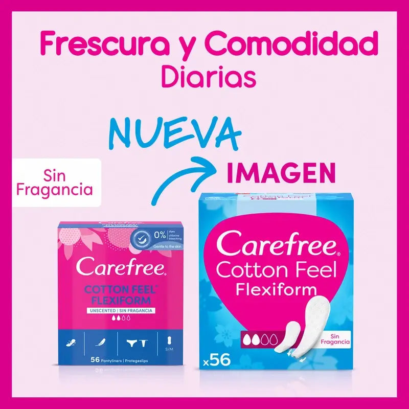 Carefree Flexiform Parfümfrei 56 Stück