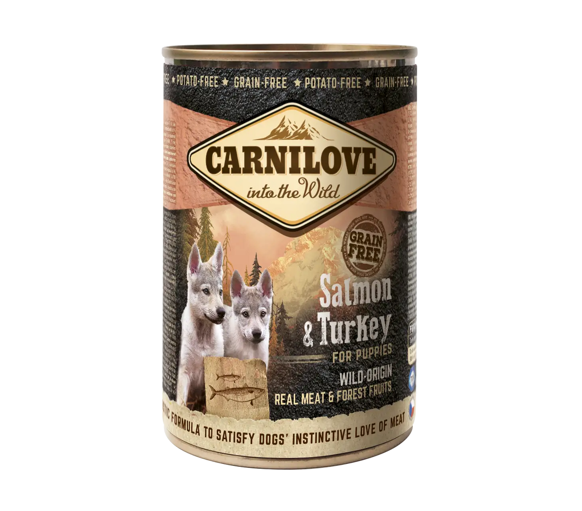 Carnilove Canine Puppy Salmon Turkey Box 6X400Gr wet dog food