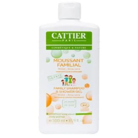 Cattier Sulfate-Free Family Shower Gel & Shampoo 500Ml.