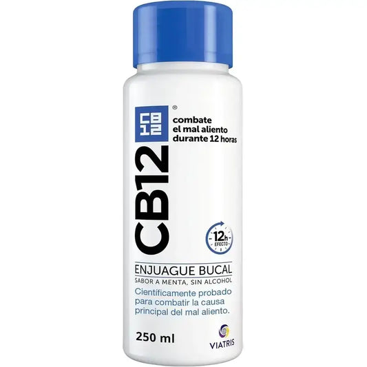 CB12 Mint Mouthwash Mint Flavoured Halitosis Mouthwash, 250 ml