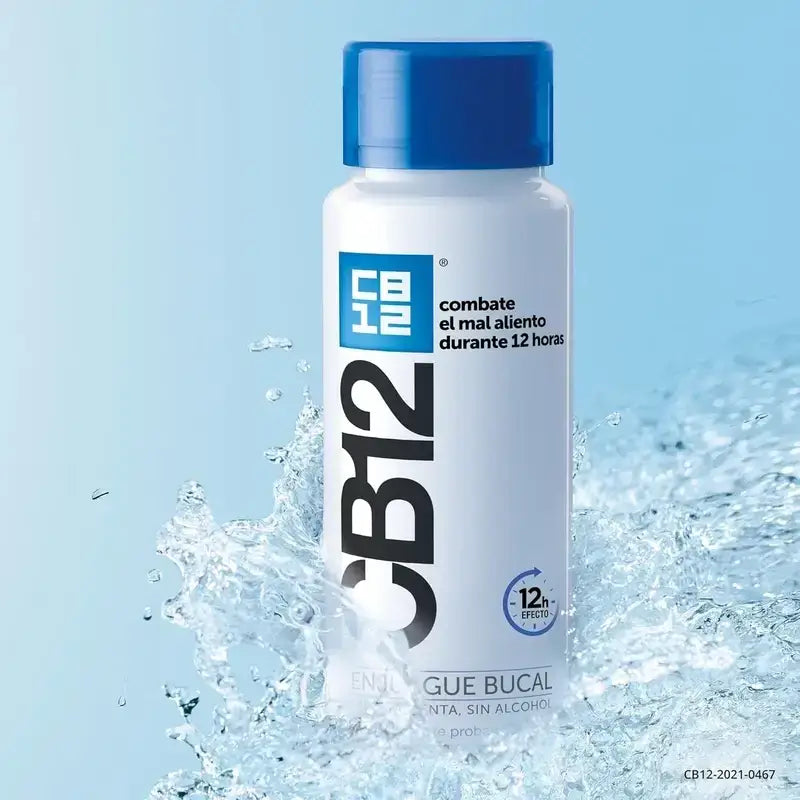 Cb12 Mint Mundwasser mit Minzgeschmack Mundwasser mit Halitosis, 2X250 Ml