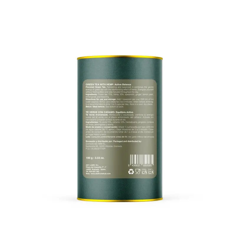 CBD HOME – Grüner Tee und Hanf – 100 g