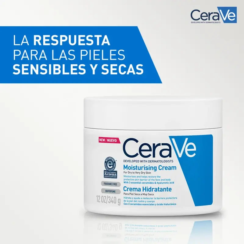 CeraVe Feuchtigkeitscreme für trockene Haut, 340 gr