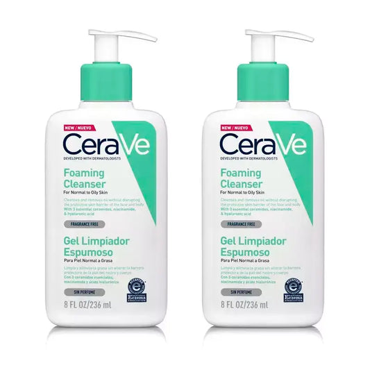 CeraVe Duplo Foaming Cleansing Gel, 2 x 236 ml