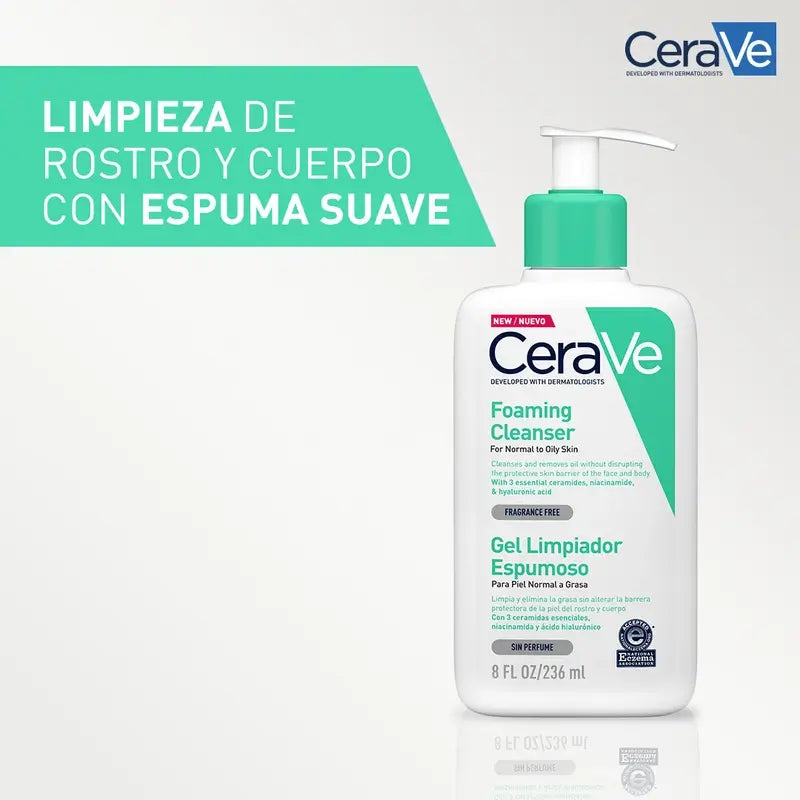 CeraVe Schäumendes Gel-Reinigungsmittel, 236 ml