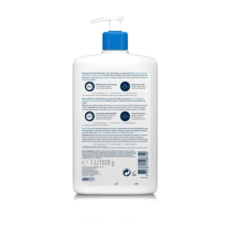 CeraVe Feuchtigkeitscreme, 1l