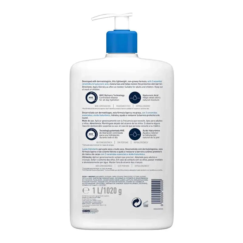 CeraVe Feuchtigkeitscreme, 1l