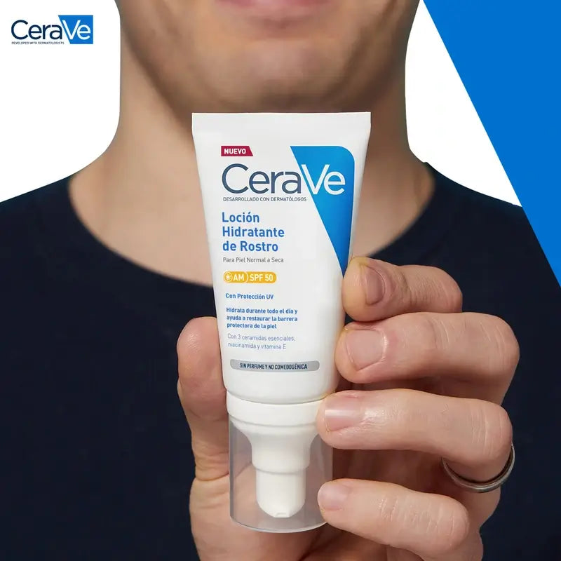 CeraVe Feuchtigkeitslotion für das Gesicht SPF 50, 52 ml
